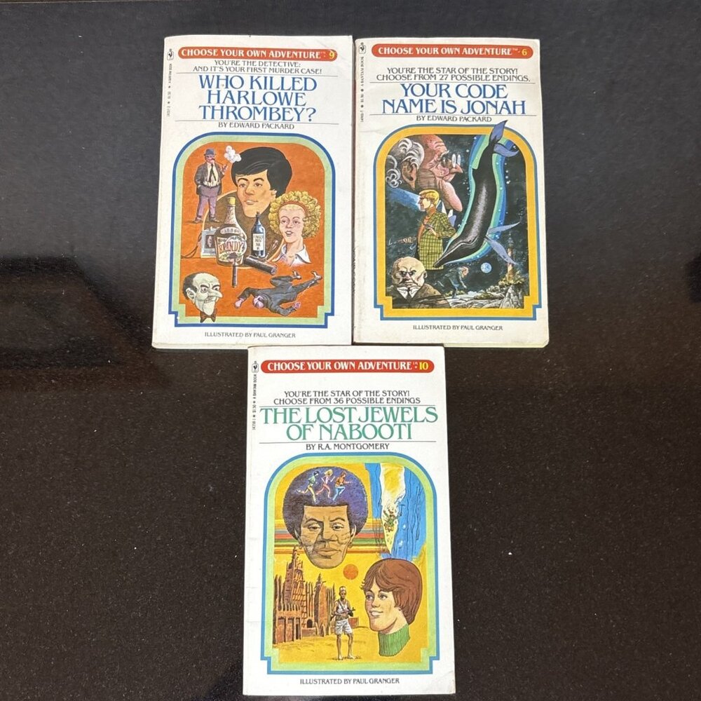 Choose Your Own Adventure Lot 3 CYOA  6 9 10 Lost Jewels Murder Danger Mission